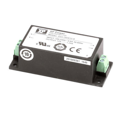 LINCOLN Power Supply, 15W, 1.25A, 12Vdc 10005709